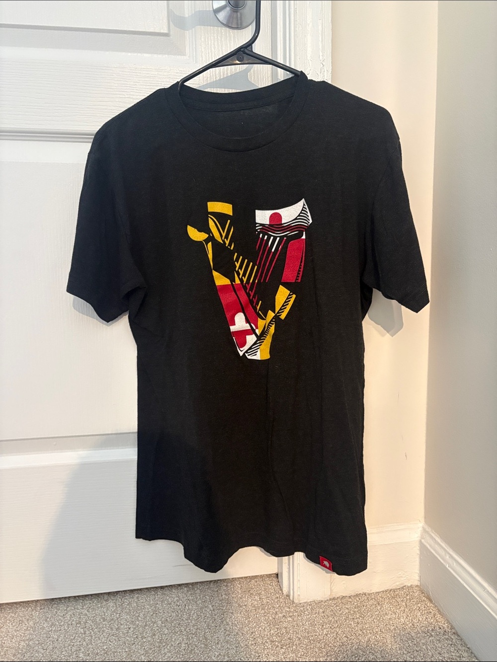 Maryland Flag Guinness Black Short Sleeve Men's T-Shirt